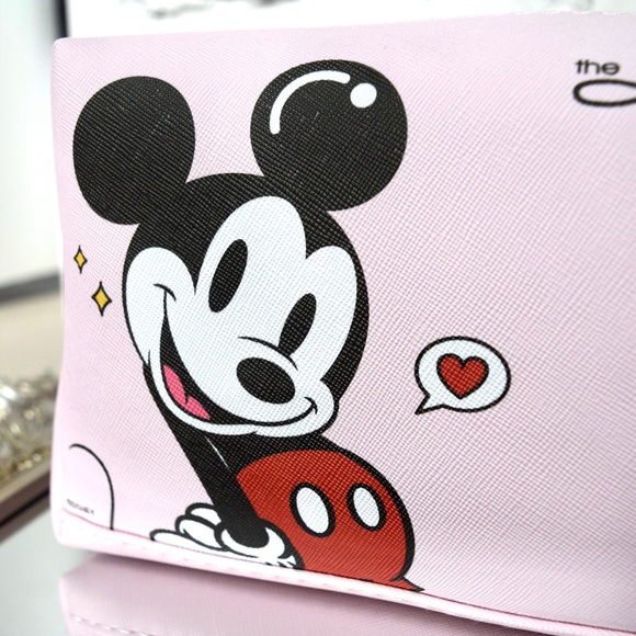 NEW CRÈME Shop Disney Mickey & Minnie Mouse Travel Pouch Pink - Picture 6 of 11